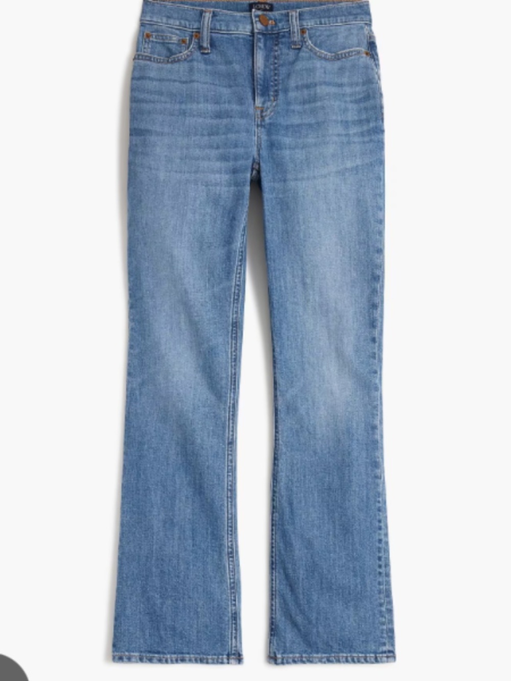 J Crew Mid Rise Flare Crop Jeans